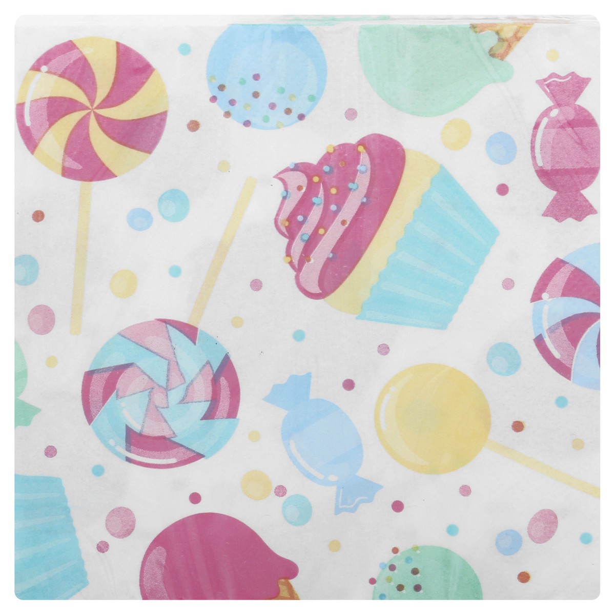 slide 8 of 10, Creative Converting Celebrations 2 Ply Candy Bouquet Napkins 16 ea, 16 ct