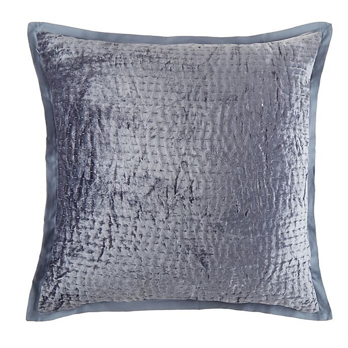 slide 1 of 2, Wamsutta Collection Velvet European Pillow Sham - Blue, 1 ct