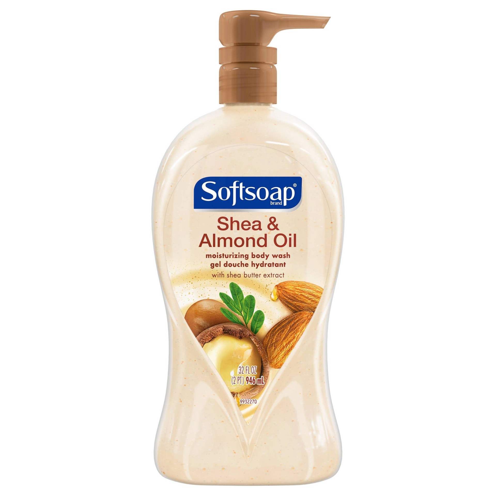 slide 1 of 3, Softsoap Moisturizing Body Wash Pump - Shea & Almond Oil, 32 fl oz