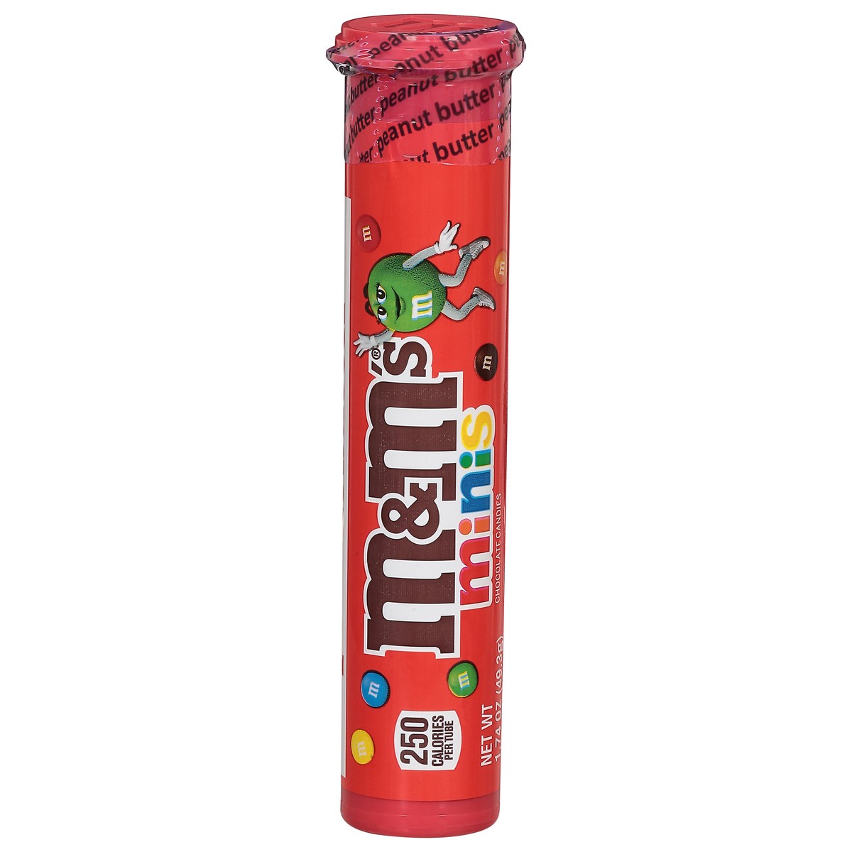 M&M's Minis Peanut Butter Milk Chocolate Candy, 1.74 Oz Mega Tube