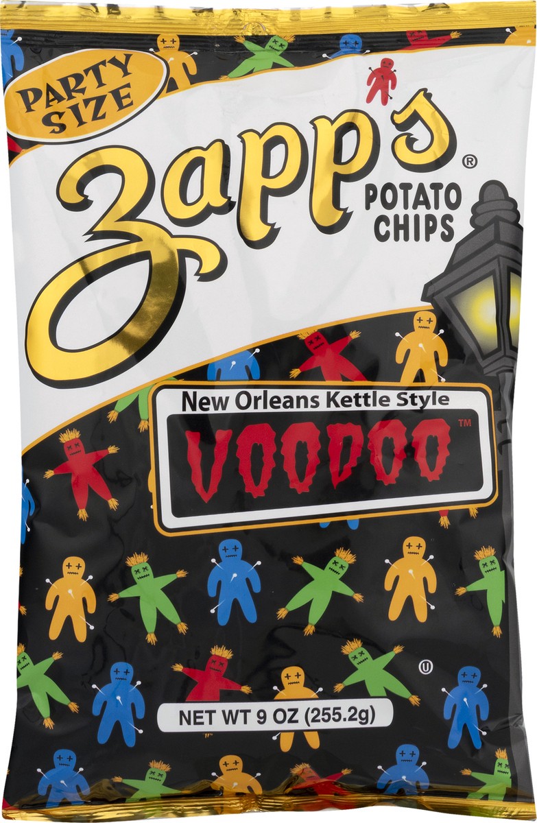 slide 6 of 9, Zapp's Party Size New Orleans Kettle Style Voodoo Potato Chips 9.0 oz, 9 oz