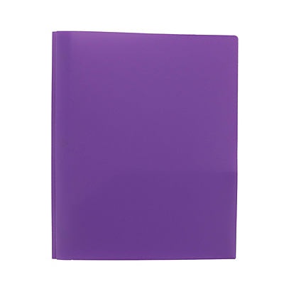 slide 1 of 1, H-E-B Purple Poly Portfolio with Brads, 1 ct