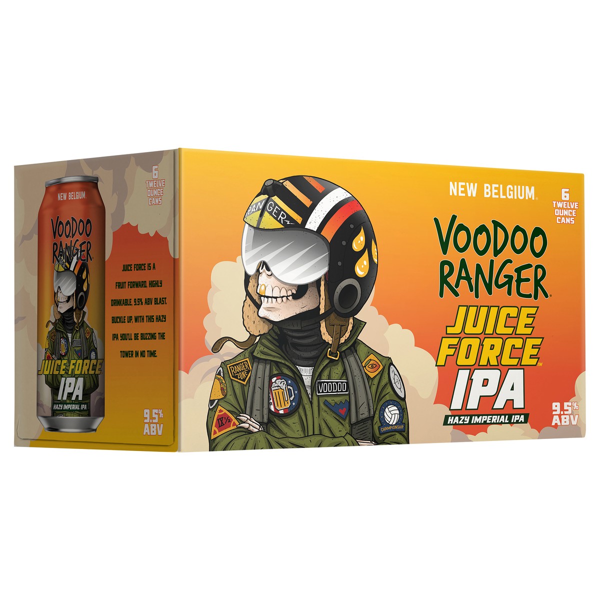 slide 1 of 1, Voodoo Ranger Juice Force Hazy Imperial IPA Beer, 6 Pack, 12 fl oz Cans, 6 ct; 12 oz