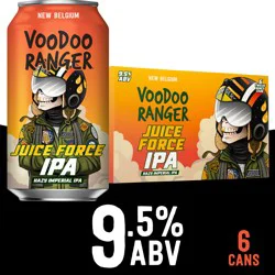 Voodoo Ranger Juice Force Hazy Imperial IPA Beer, 6 Pack, 12 fl oz Cans