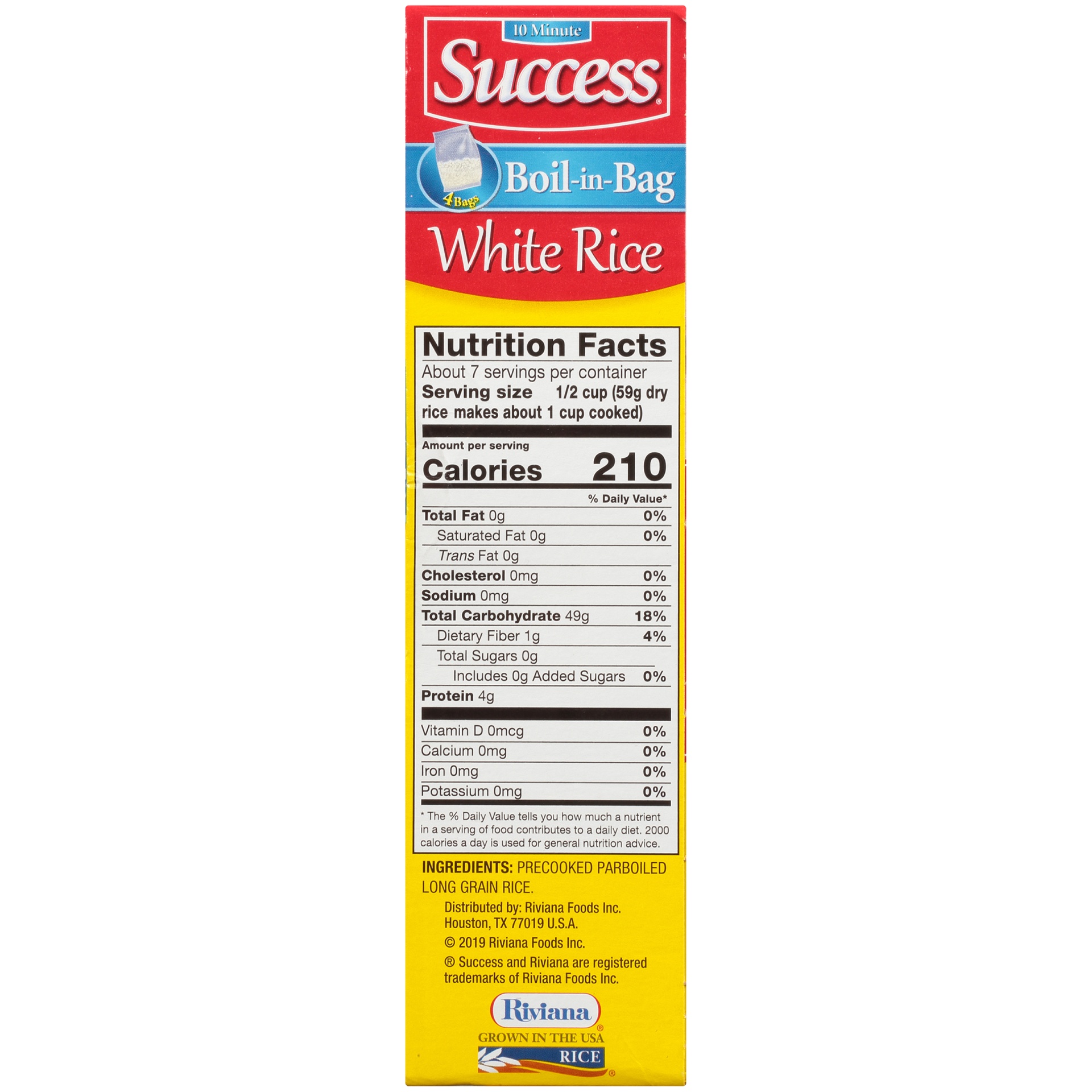 slide 5 of 8, Success Enriched Precooked Boil-in-Bag White Rice, 14 oz
