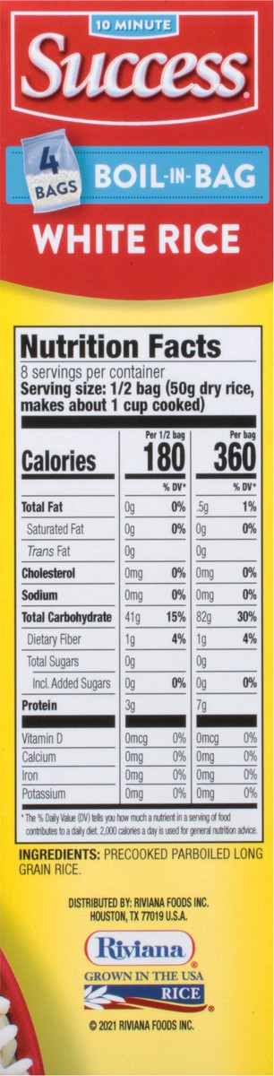 slide 2 of 9, Success White Rice, Boil-in-Bag, 14 oz