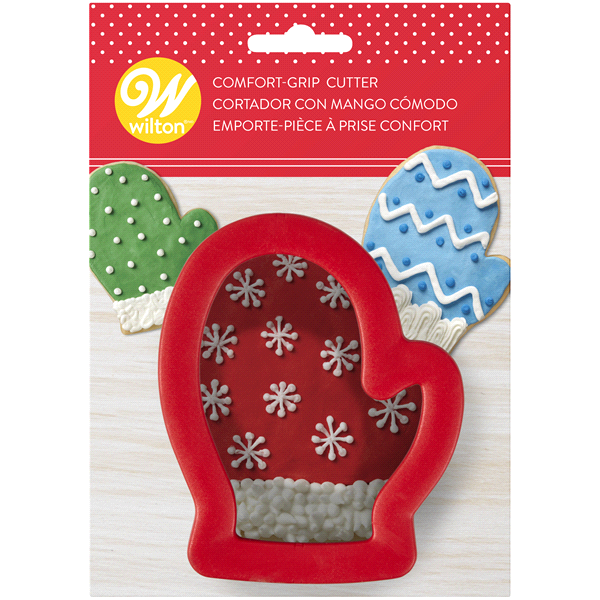 slide 1 of 1, Wilton Large Mitten Comfort-Grip Cookie Cutter, 1 ct