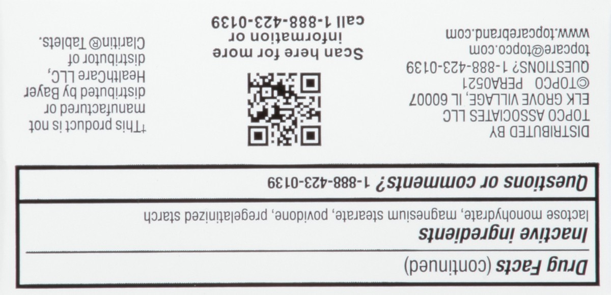 slide 4 of 9, TopCare Health 10 mg Original Prescription Relied Non-Drowsy Allergy Relief 40 Tablets, 40 ct