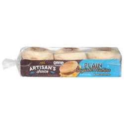 Old Tyme Artisan's Choice Plain English Muffins - 6 ct