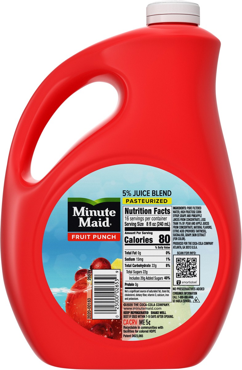 slide 6 of 11, Minute Maid Fruit Punch Jug- 128 fl oz, 128 fl oz