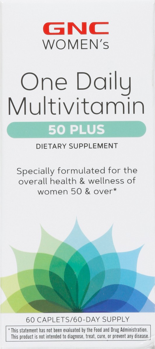 slide 4 of 9, GNC Women's One Daily 50+ Vitamin, 60 ct