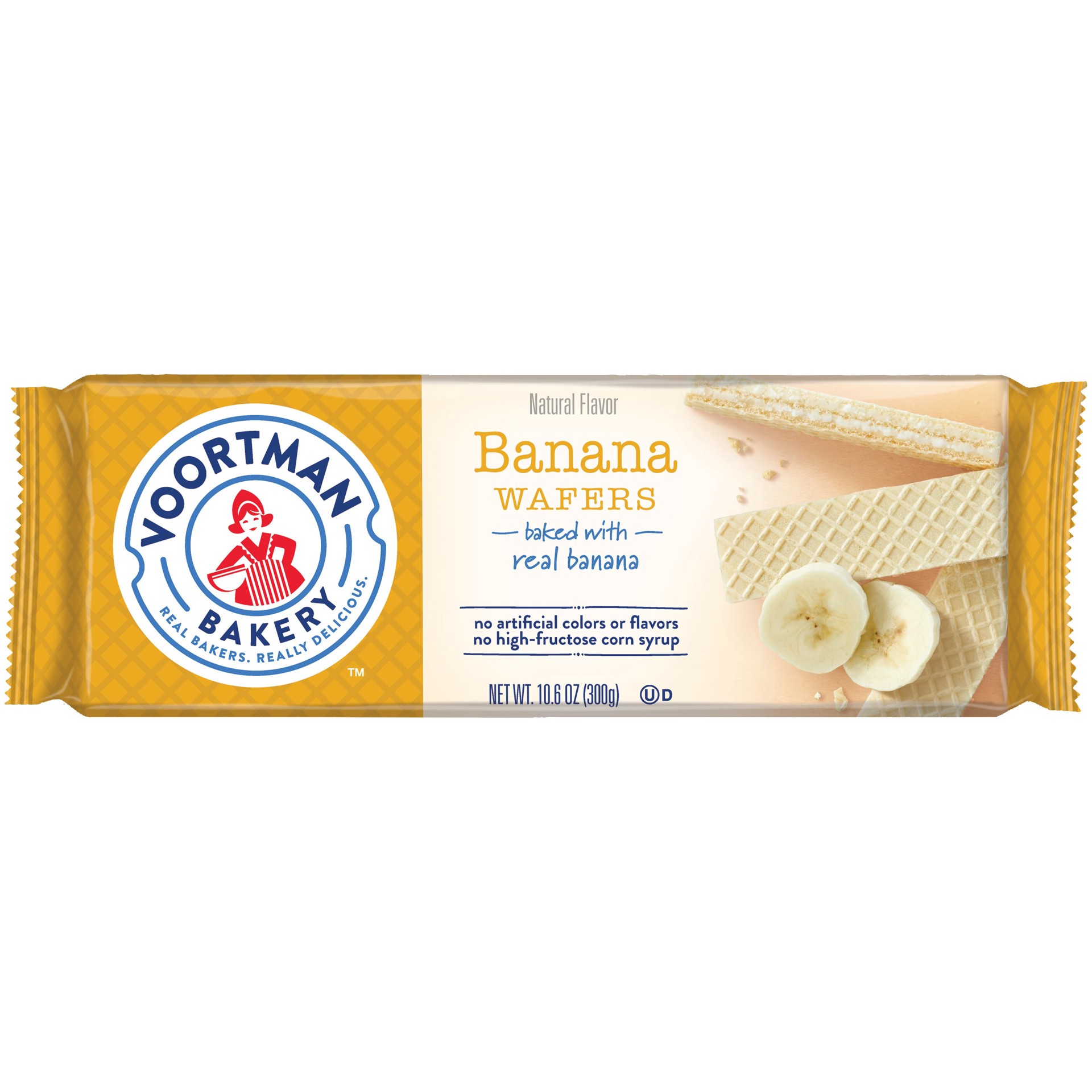 slide 1 of 5, Voortman Bakery Voortman Banana Wafers, 10.6 oz