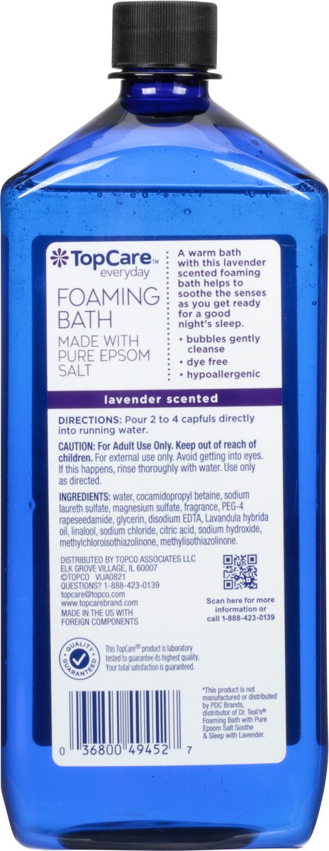 slide 14 of 15, TopCare Foaming Bath, 34 fl oz