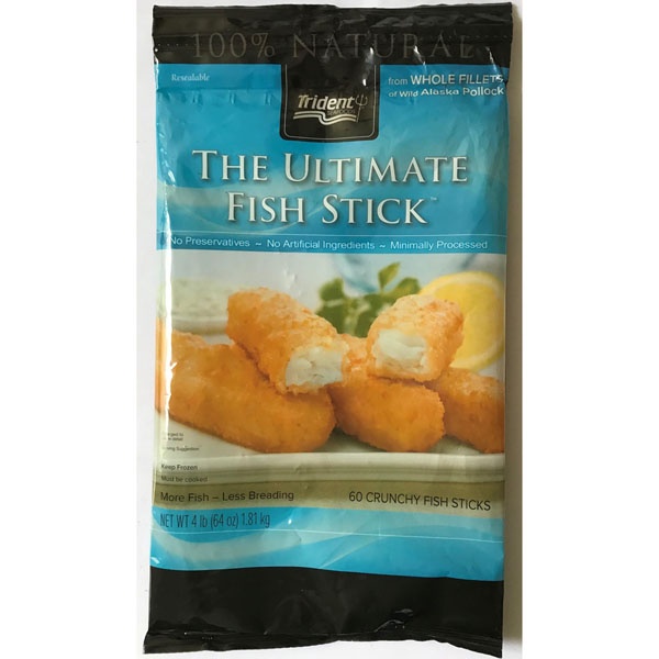 slide 1 of 1, Trident Ultimate Fish Sticks, 4 lb