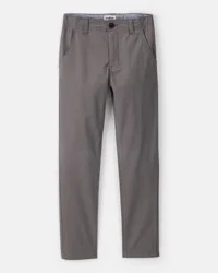 Oshkosh Boys Flat Front Fashion Pants - Grey - Size 4