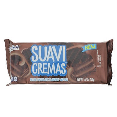 slide 1 of 1, Marinela Suavicremas Chocolate Cream Filled Wafers, 5.57 oz