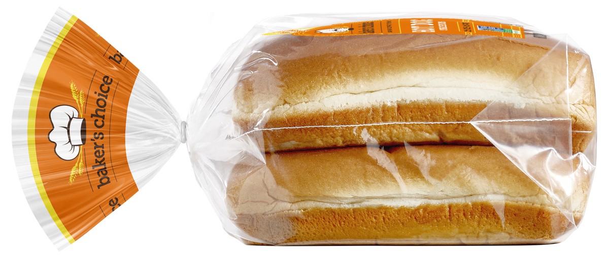 slide 6 of 9, Baker's Choice Hot Dog Buns, Enriched, 12 oz