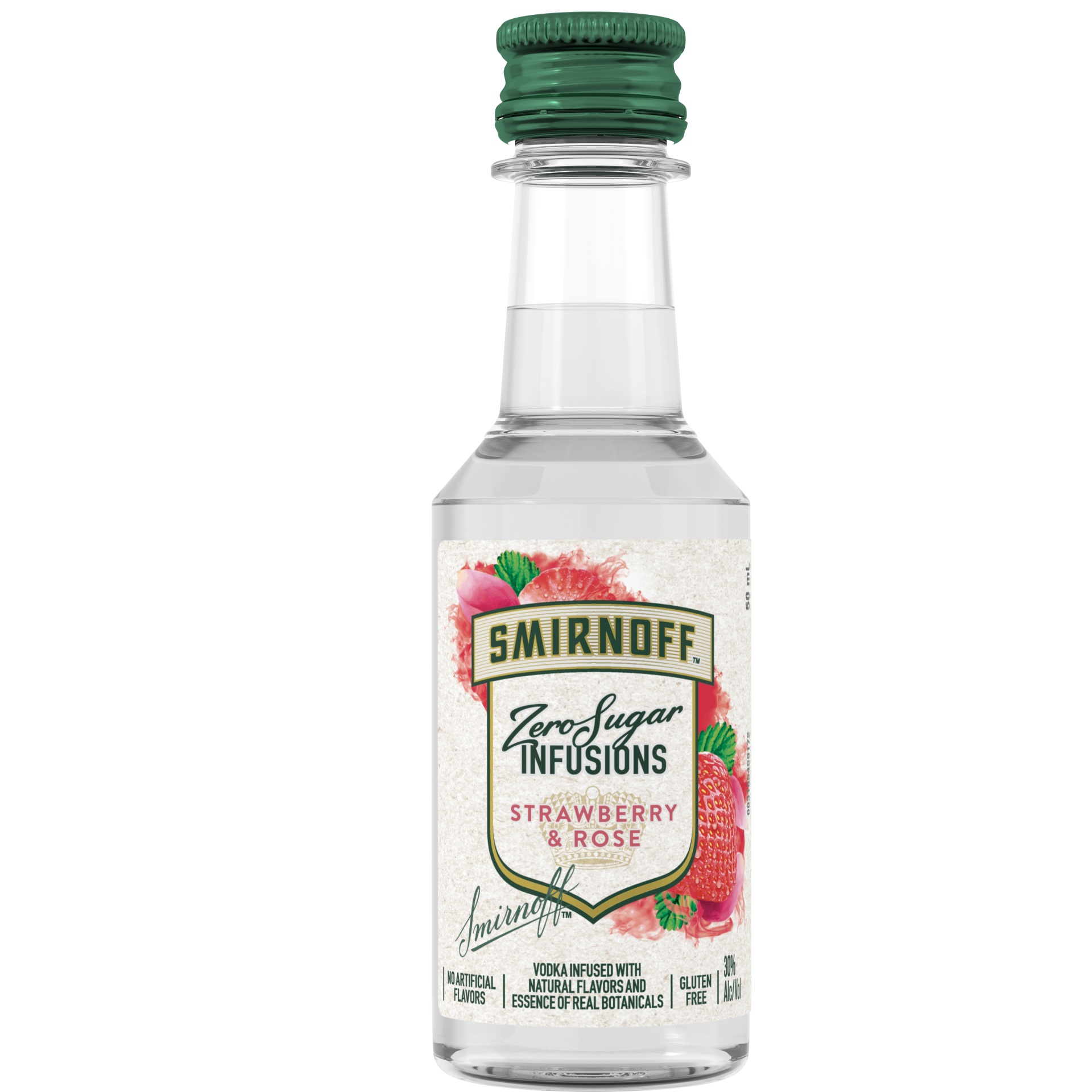 Smirnoff Zero Sugar Infusions Strawberry & Rose Vodka 50 ml Shipt
