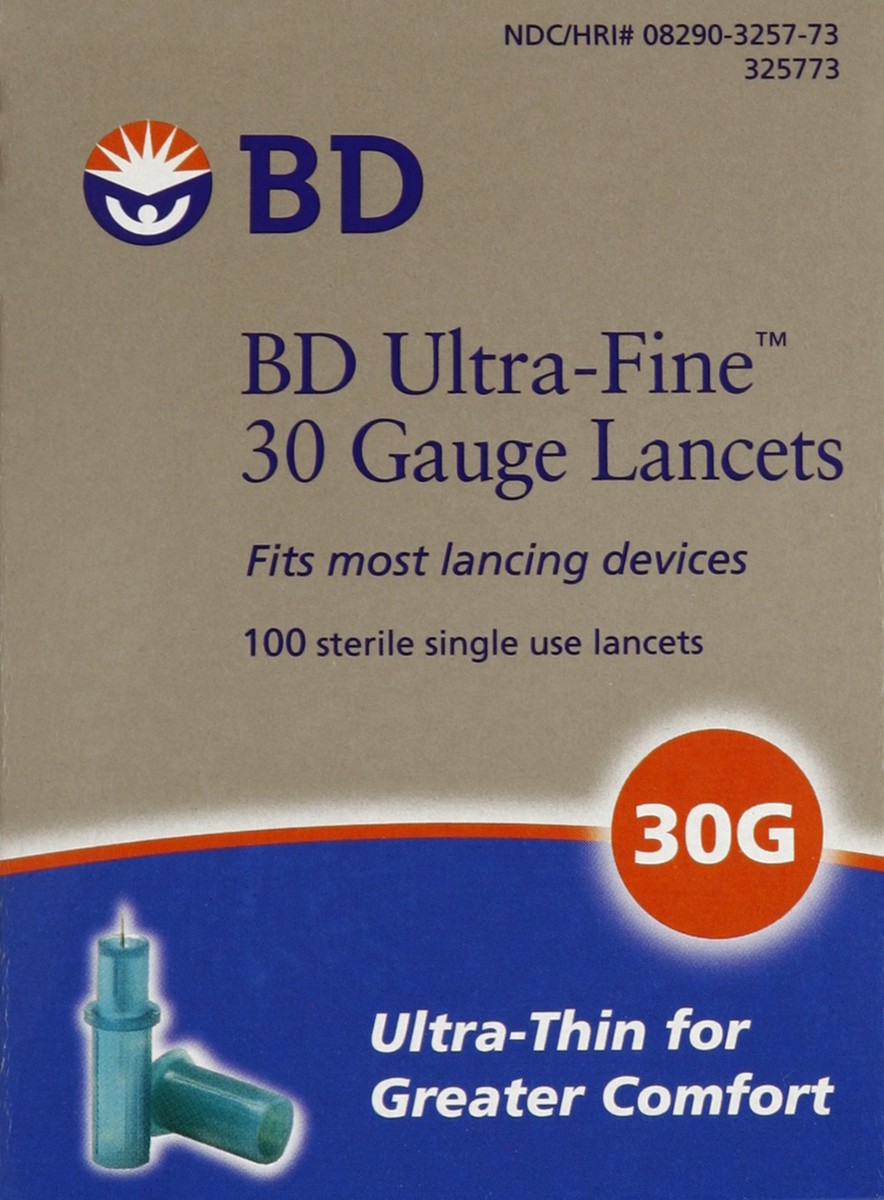 slide 1 of 5, BD Lancets 100 ea, 100 ct