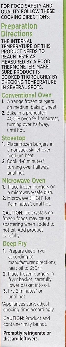 slide 5 of 8, Wild Harvest Portbela Mushrm Veggie Cheese Burger, 10 oz