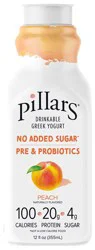 Pillars Peach Drinkable Greek Yogurt