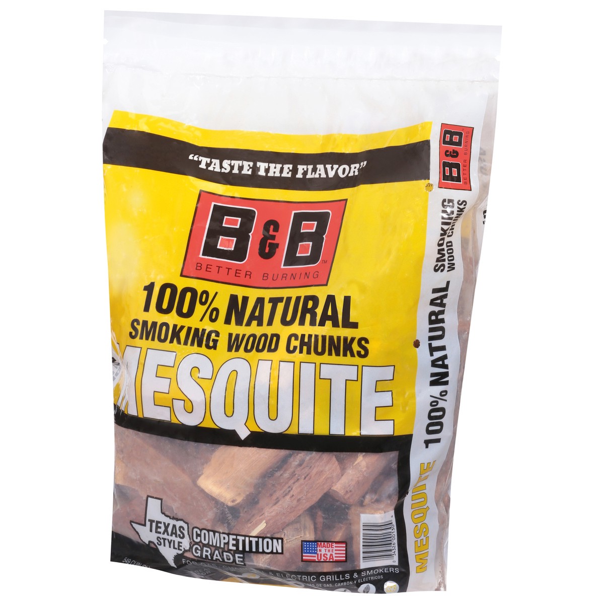 slide 6 of 12, B & B 100% Natural Mesquite Texas Style Smoking Wood Chunks 9 l, 9 liter