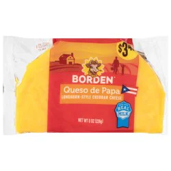 Borden Longhorn-Style Queso de Papa Cheddar Cheese - 8 oz