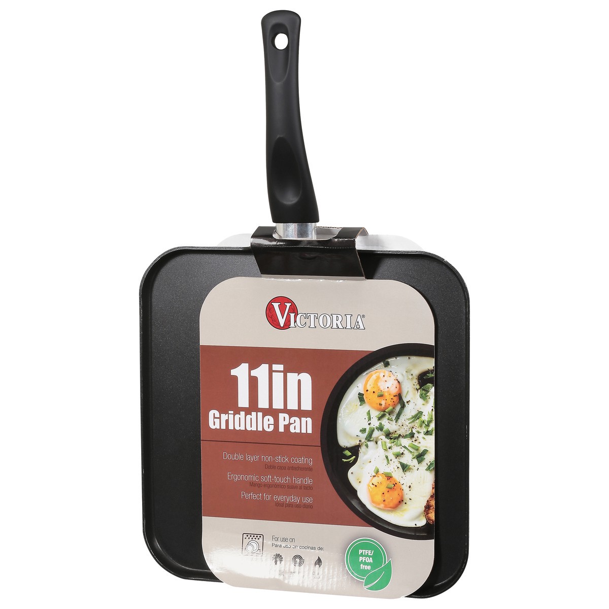 slide 3 of 9, VICTORIA 11" Hammertone Square Griddle, 1 ct