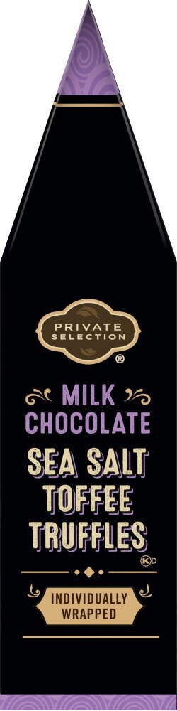 slide 4 of 4, Private Selection Milk Chocolate Sea Salt Toffee Truffles, 5 oz