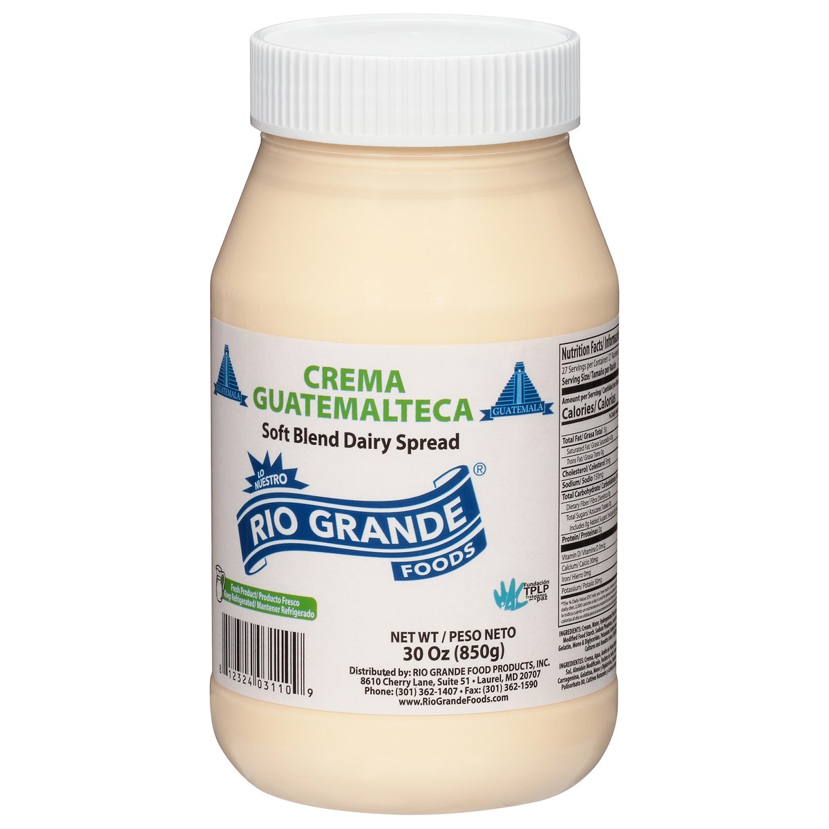 slide 3 of 13, Rio Grande Crema Guatemalteca Soft Blend Dairy Spread 30 oz, 30 oz