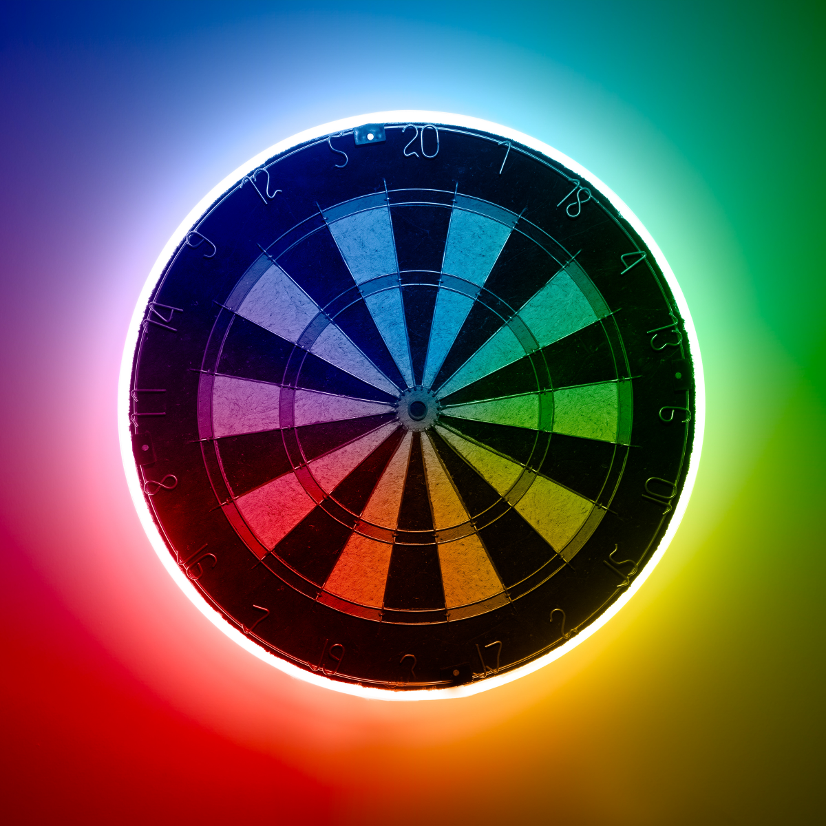 slide 6 of 21, BRIGHTZ Neon Dartboard Light Kit - Morph through the Rainbow or Select a Color, 1 ct
