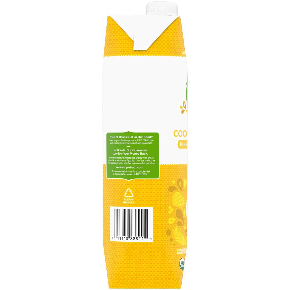 slide 4 of 4, Simple Truth Organic Pineapple Flavored Coconut Water - 33.8 fl oz, 33.8 fl oz