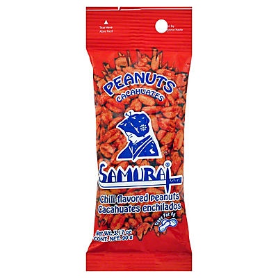 slide 1 of 1, Samurai Hot Peanuts, 3.1 oz