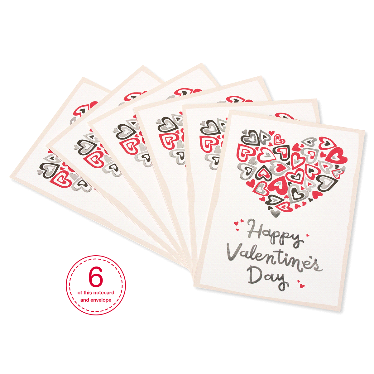 slide 1 of 21, American Greetings Valentine's Day Card (Joy to Your Heart), 6 ct