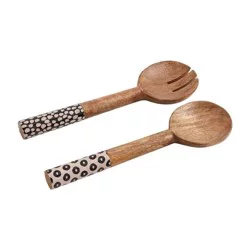 Black & White Utensil Set