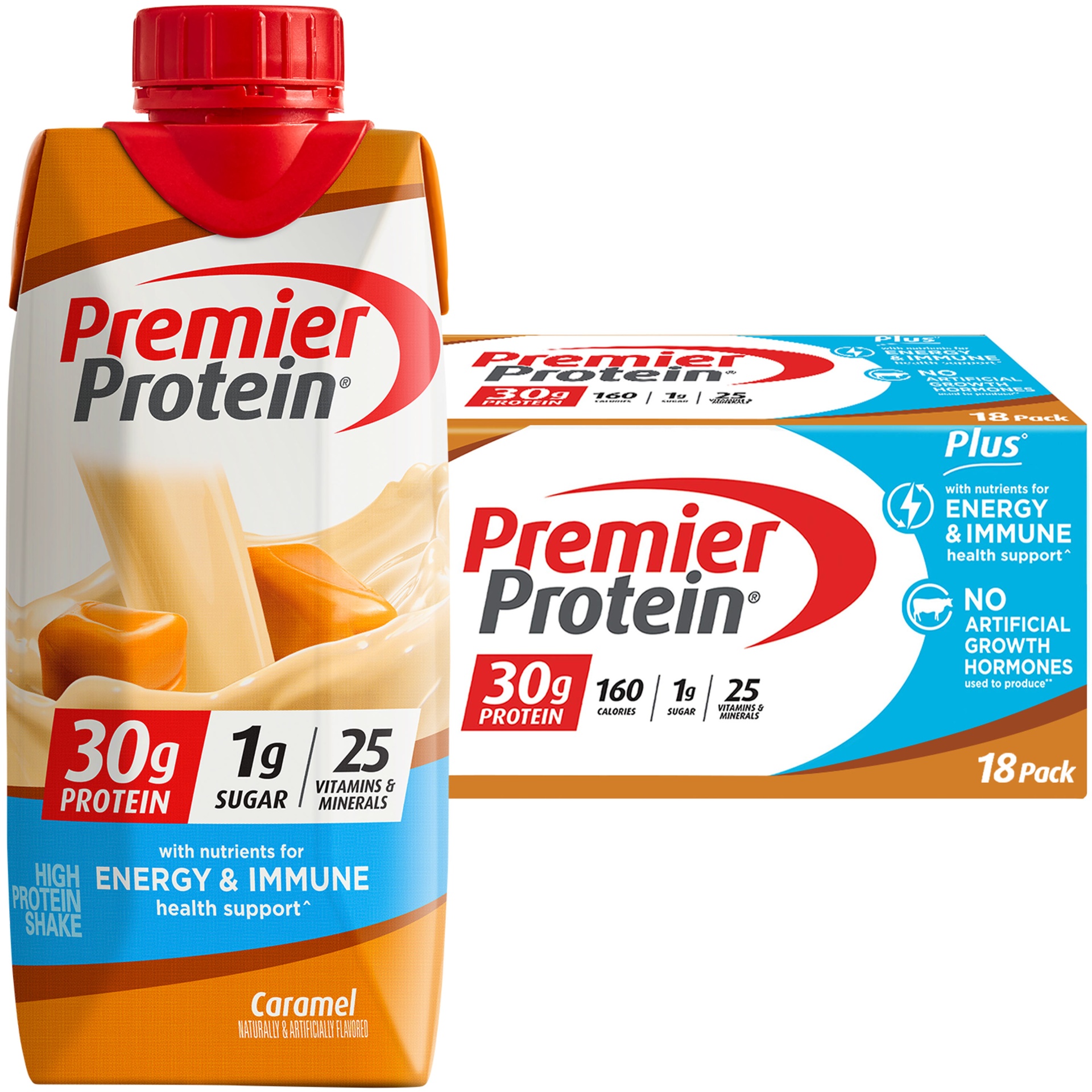 slide 1 of 2, Premier Nutrition Corp. Premier Nutrition Protein Shake Caramel, 18, 