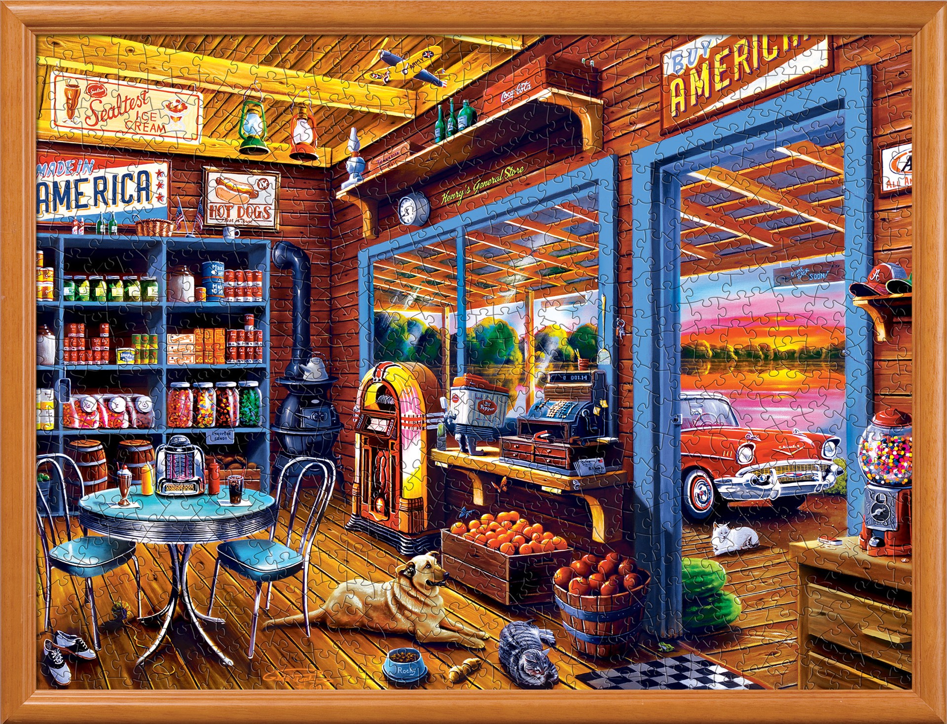 slide 4 of 6, Masterpieces Shopkeepers - Henry's General Store 750 Piece Puzzle, 750 ct