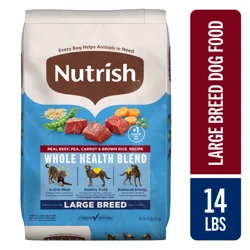Rachael Ray Nutrish Large Breed Dry Dog Food, Beef & Rice Recipe, 14 lb Bag