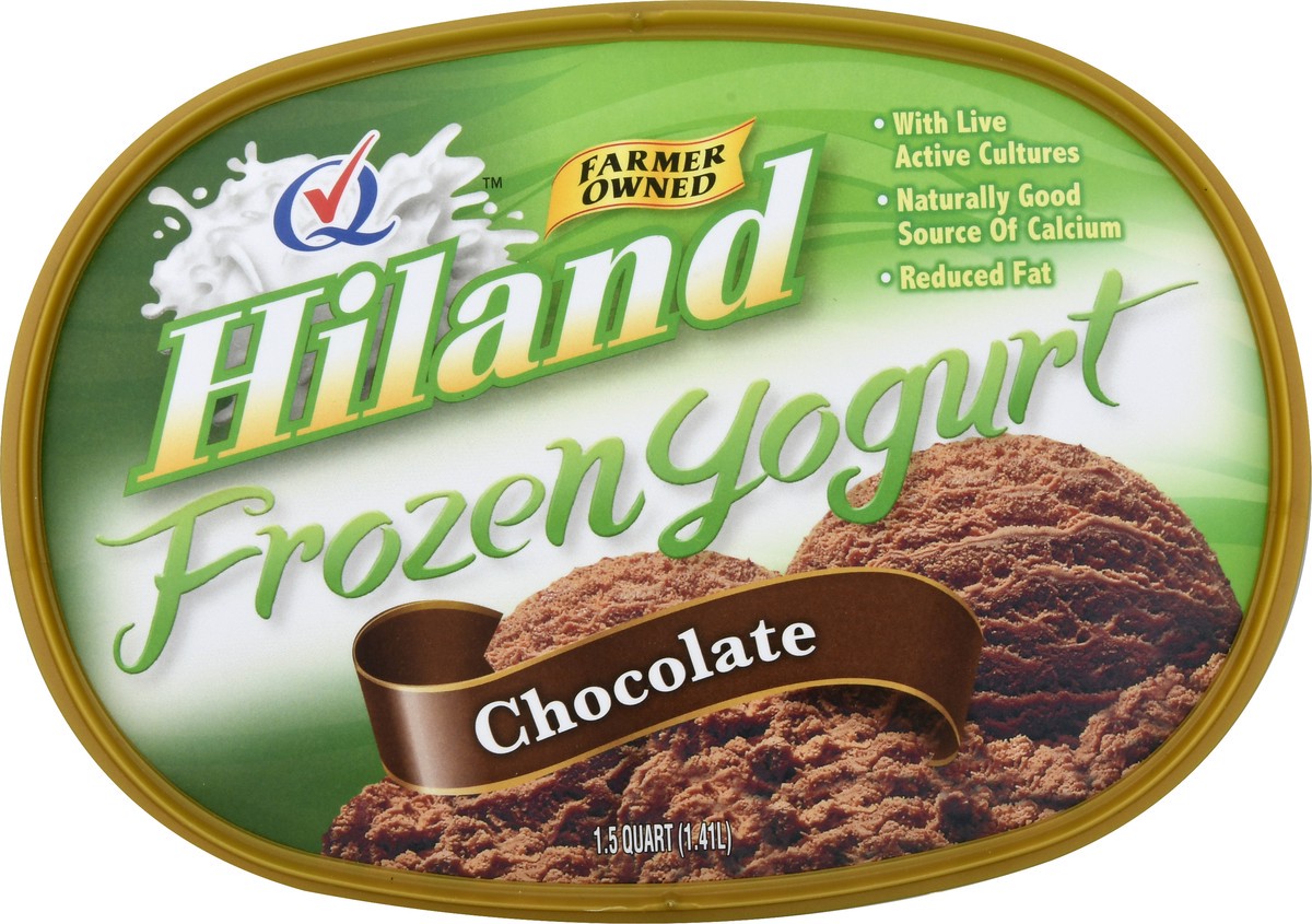 slide 4 of 13, Hiland Dairy Chocolate Frozen Yogurt 1.5 qt, 1.5 qt