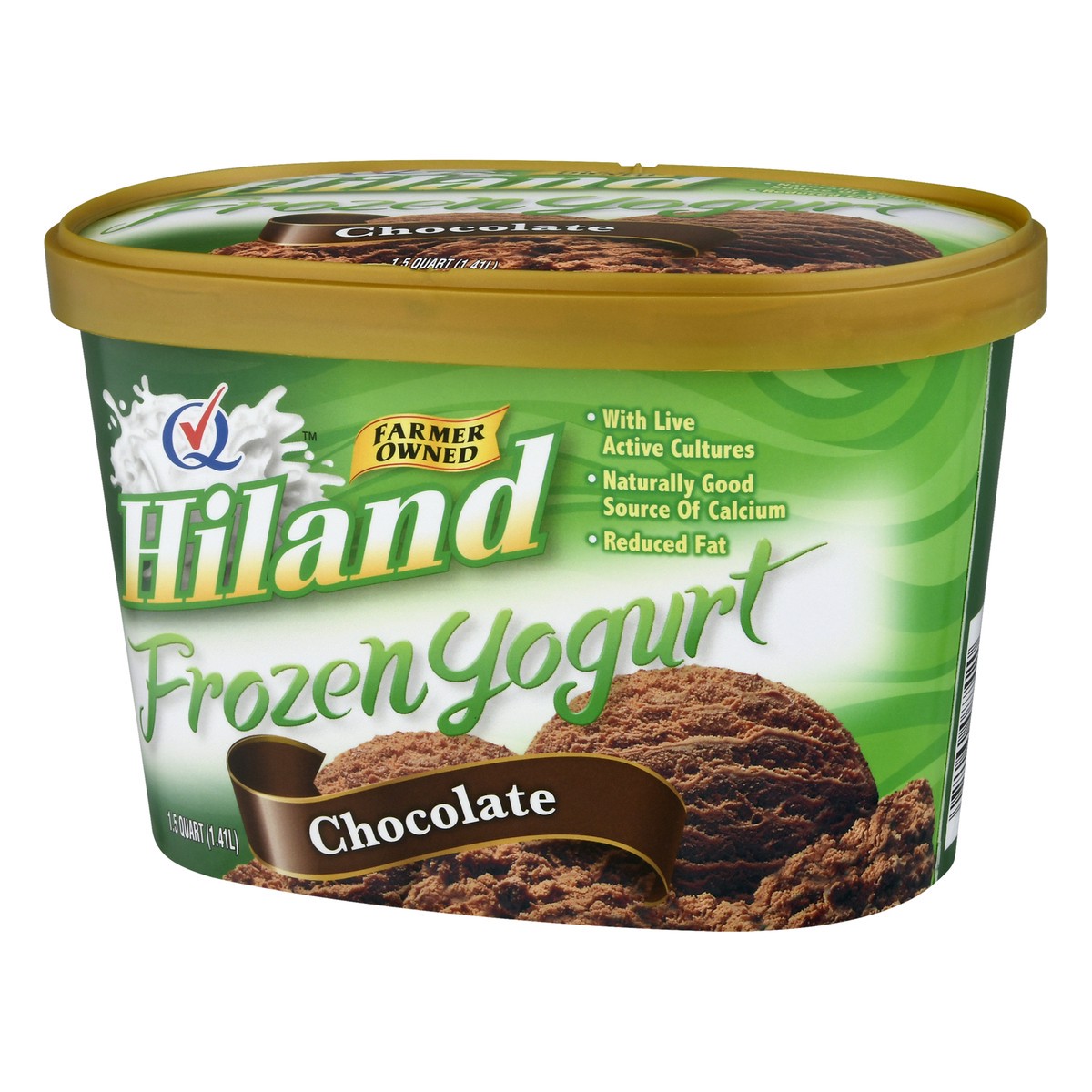 slide 7 of 13, Hiland Dairy Chocolate Frozen Yogurt 1.5 qt, 1.5 qt