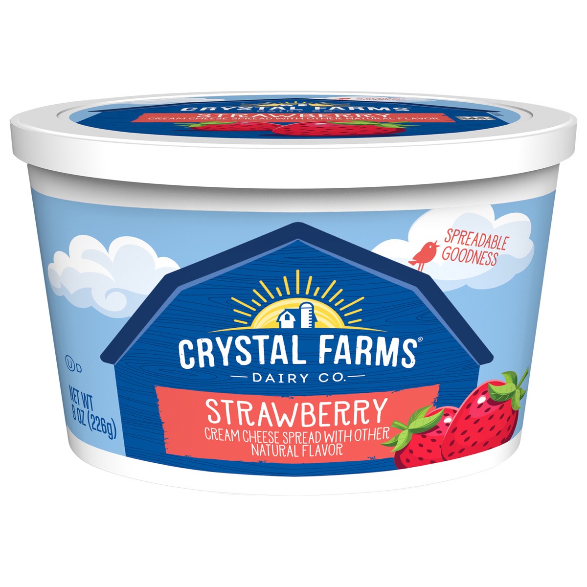 slide 1 of 1, Crystal Farms Cream Cheese Spread, 8 oz