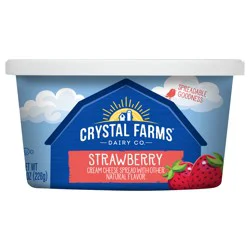 Crystal Farms Strawberry Cream Cheese Sperad with Other Natural Flavor, 8 oz.