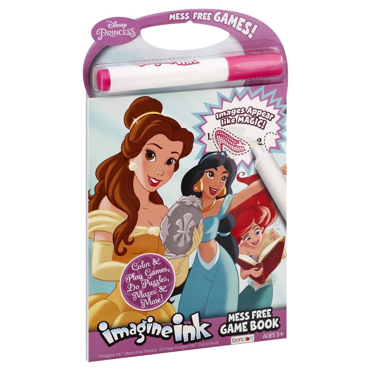 slide 3 of 9, Imagine Ink Disney Princess Mess Free Game Book 1 ea, 1 ct