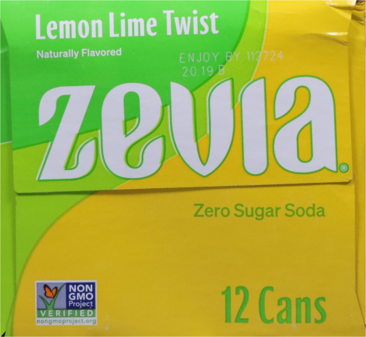 slide 8 of 9, Zevia Zero Sugar Lemon Lime Twist Soda 12 - 12 fl oz Cans, 12 ct
