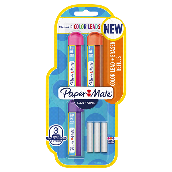 slide 1 of 1, Papermate Clearpoint Lead/Eraser Refill Set, 1 ct