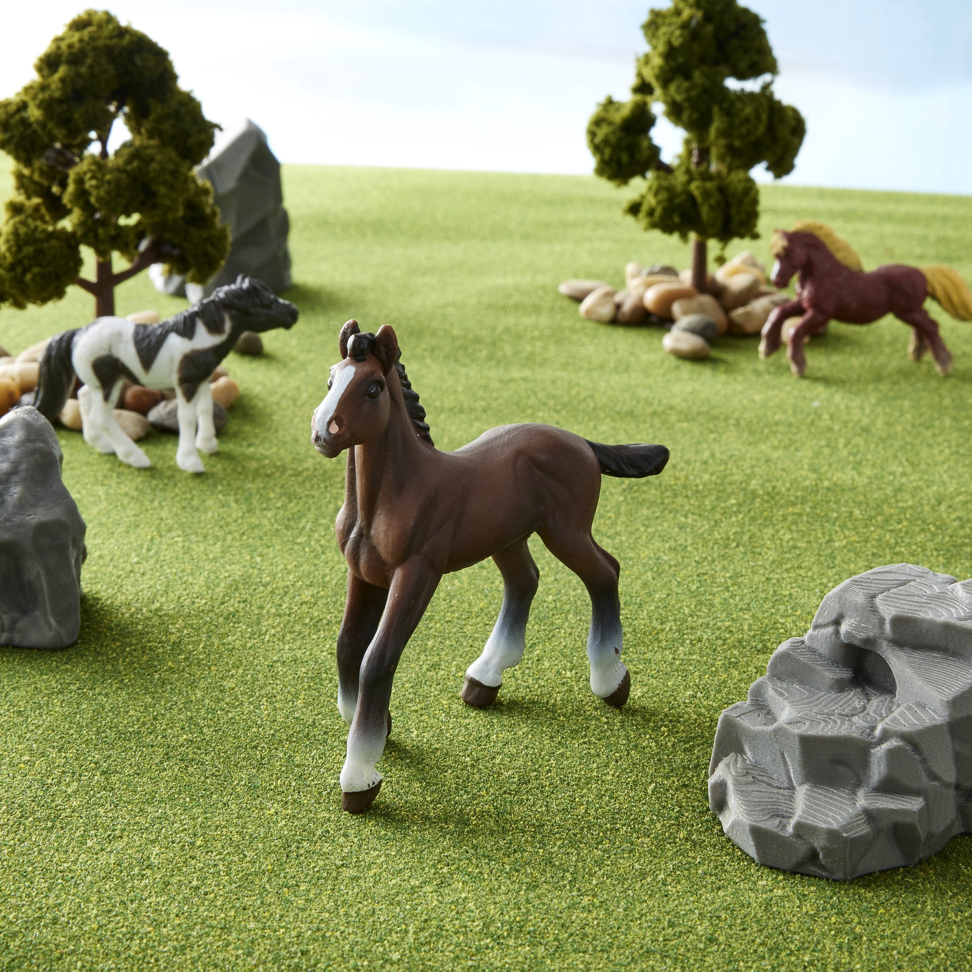 slide 2 of 2, Safari Ltd. Safari Ltd Clydesdale Foal, 3.5 in x 3 in