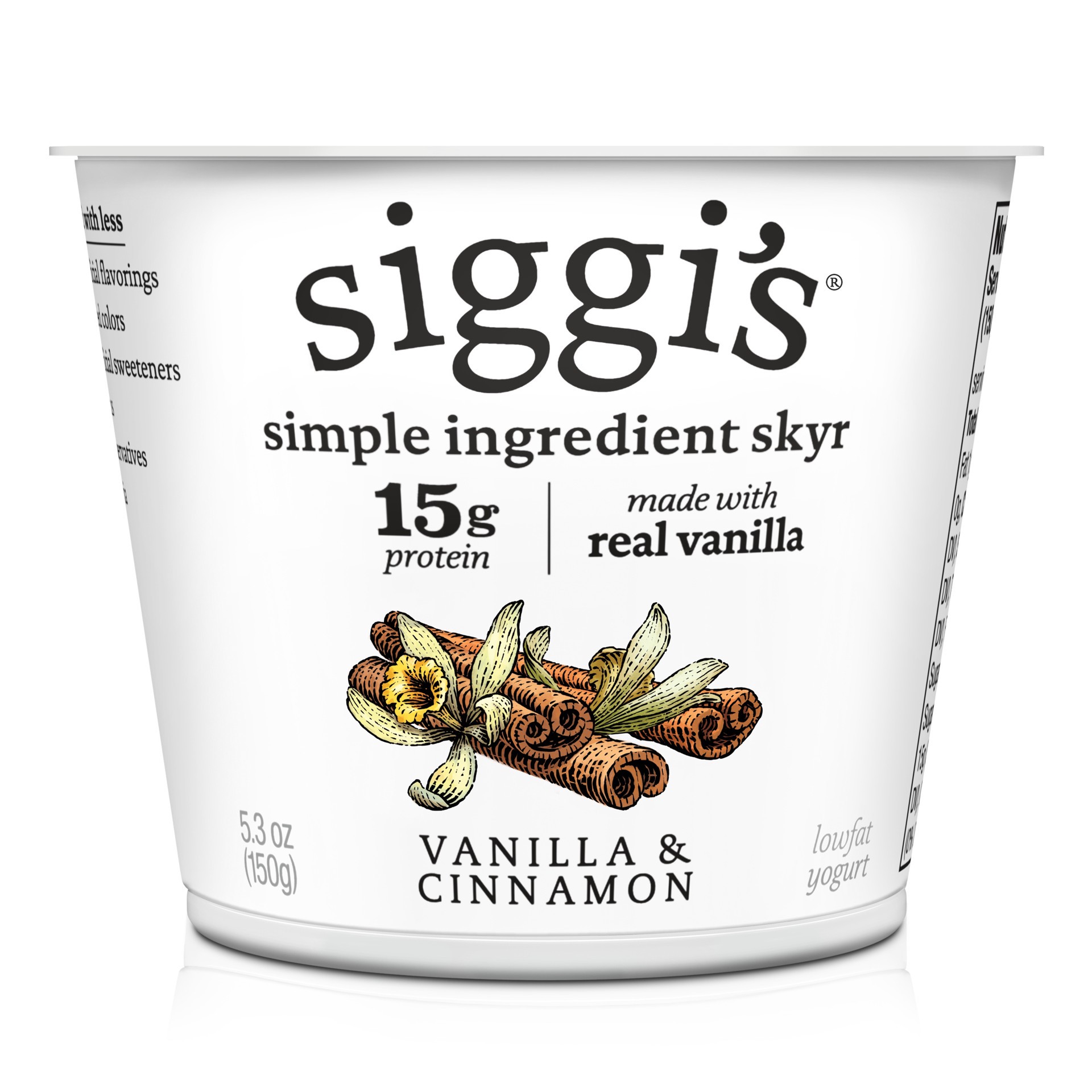 slide 1 of 10, Siggi's siggi''s Vanilla & Cinnamon Icelandic-Style Lowfat Yogurt, 5.3 oz, 5.3 oz