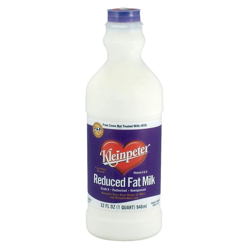 slide 1 of 1, Kleinpeter Reduced Fat Milk - 32 fl oz, 32 fl oz