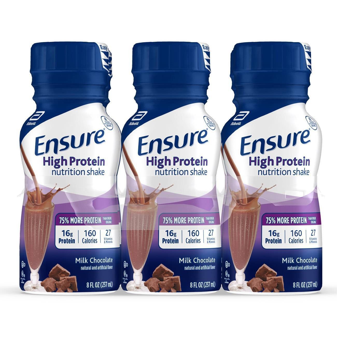 slide 1 of 1, Ensure High Protein Shake - Milk Chocolate - 6ct/48 fl oz, 6 ct; 8 fl oz