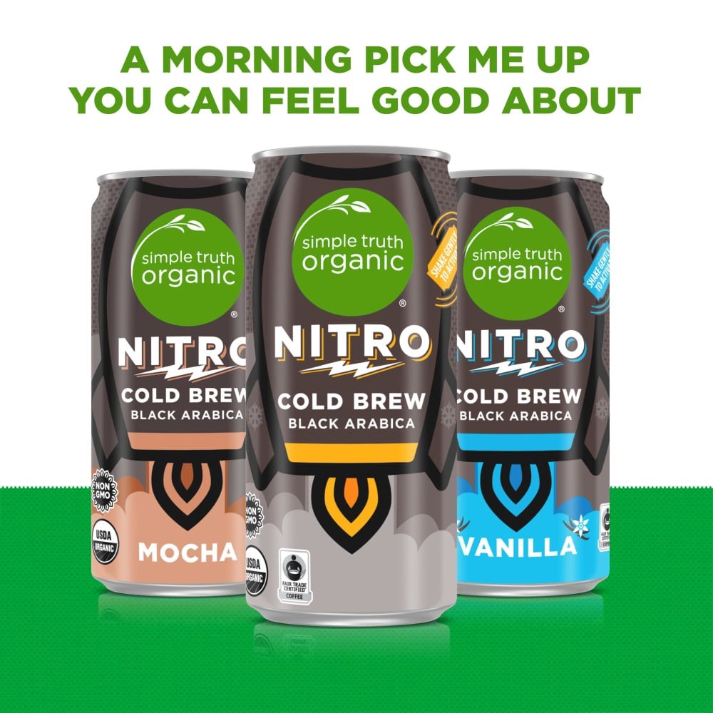 slide 5 of 6, Simple Truth Organic Nitro Black Cold Brew Coffee, 7 fl oz